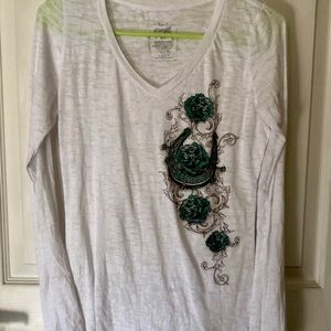 Women’s “Cowgirl Up” long- sleeved Tee